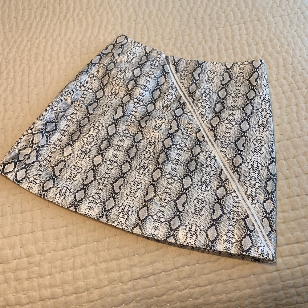 Faux Snake Skin Skirt